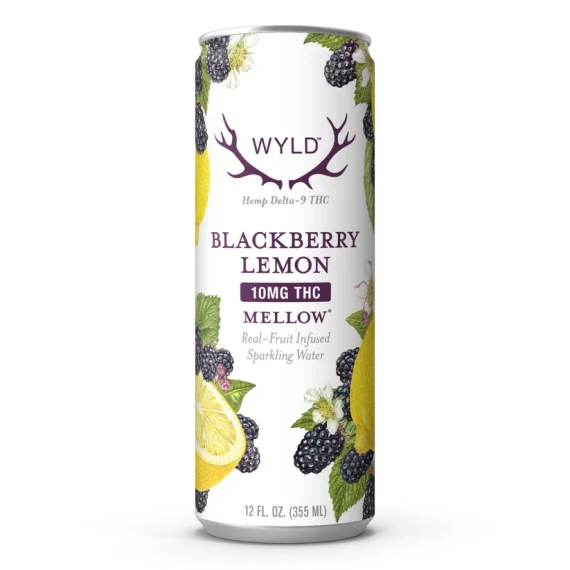 Blackberry Lemon THC Sparkling Water | Mellow