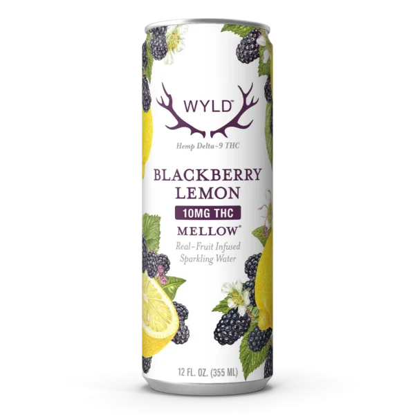 Blackberry Lemon THC Sparkling Water | Mellow