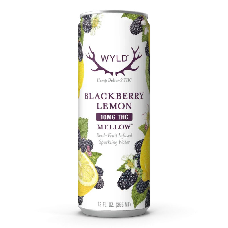 Blackberry Lemon THC Sparkling Water | Mellow