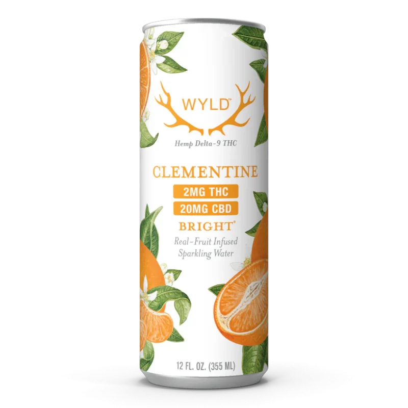 Low-Dose Clementine CBD:THC Sparkling Water | Bright