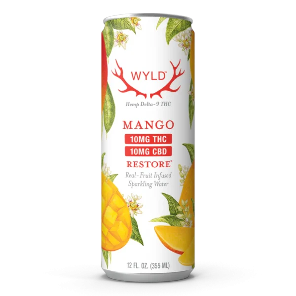 Mango THC:CBD Sparkling Water | Restore