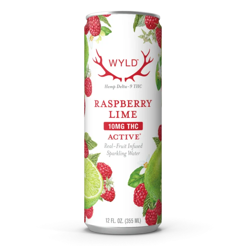 Raspberry Lime THC Sparkling Water | Active