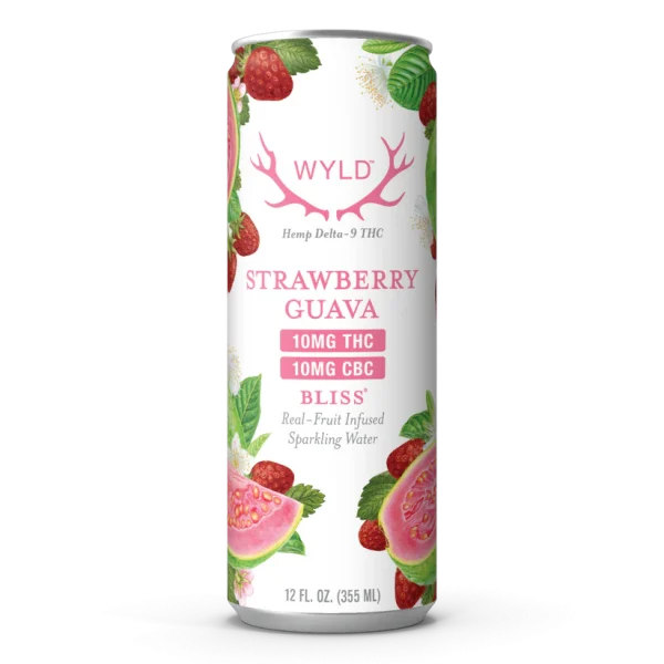 Strawberry Guava THC:CBC Sparkling Water | Bliss