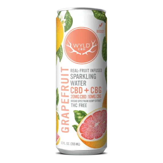 Grapefruit CBD:CBG Sparkling Water | CBD-Only