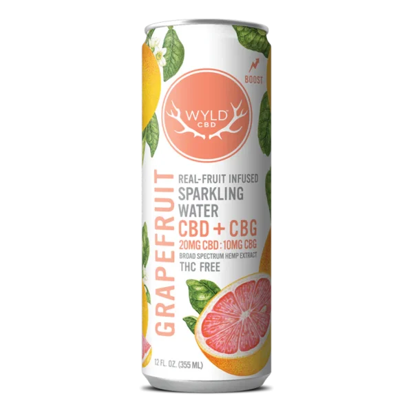 Grapefruit CBD:CBG Sparkling Water | CBD-Only
