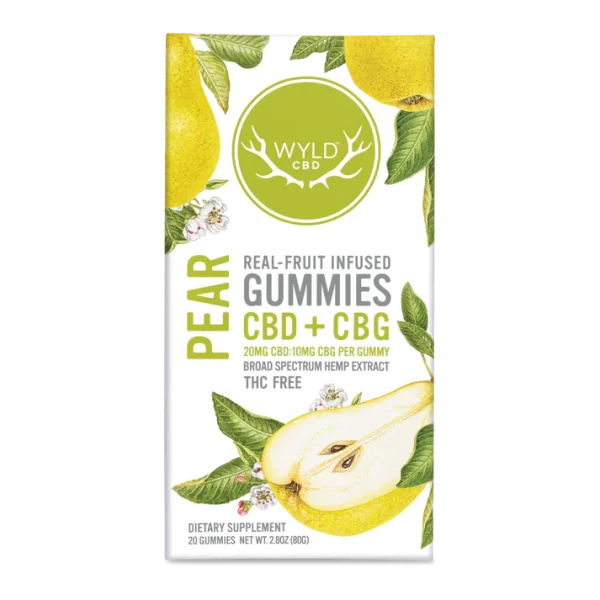 Pear CBD:CBG Gummies | CBD-Only